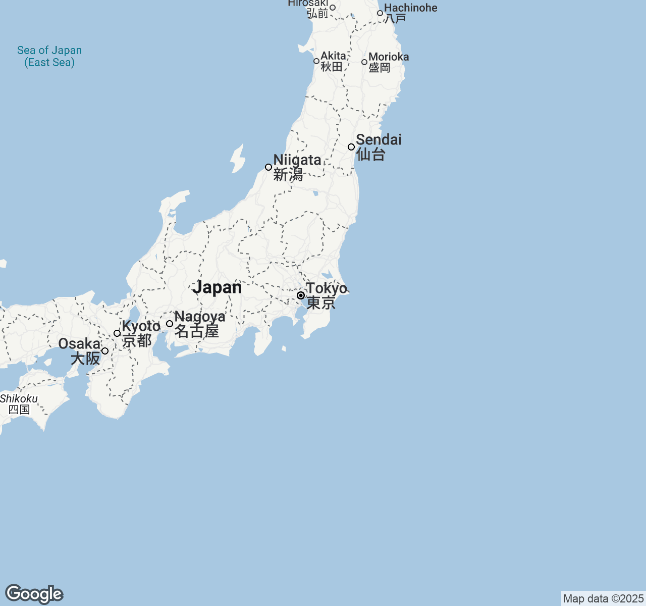 Map of Chiba